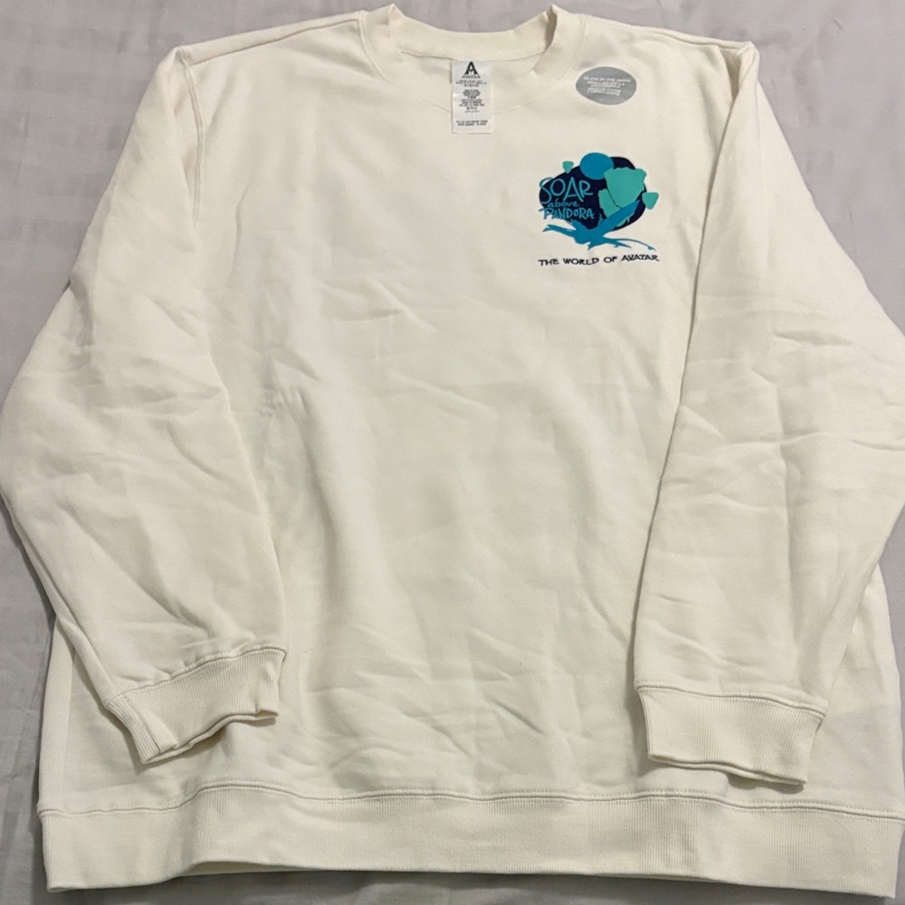 The World of Avatar Pandora White Sweater, Glow in the Dark, BNWT